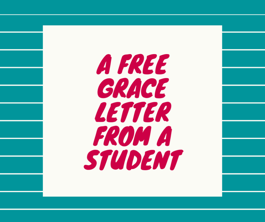 A Free Grace Letter from a Student