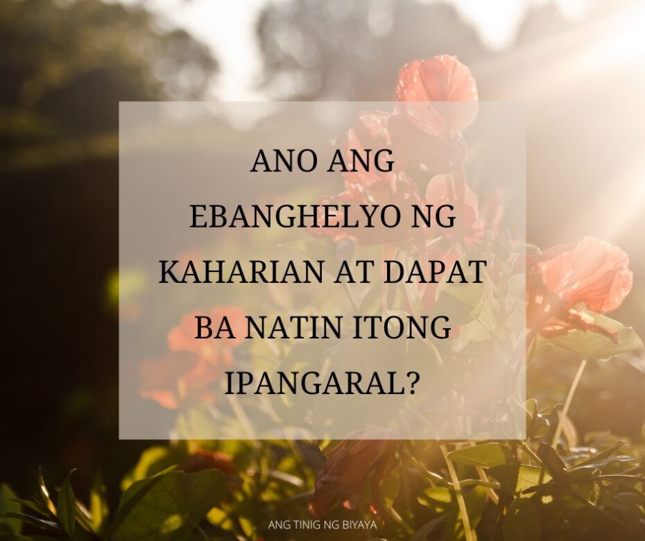 ANG EBANGHELYONG ITO AY IPANGANGARAL SA BUONG SANLIBUTAN (MATEO 2414)