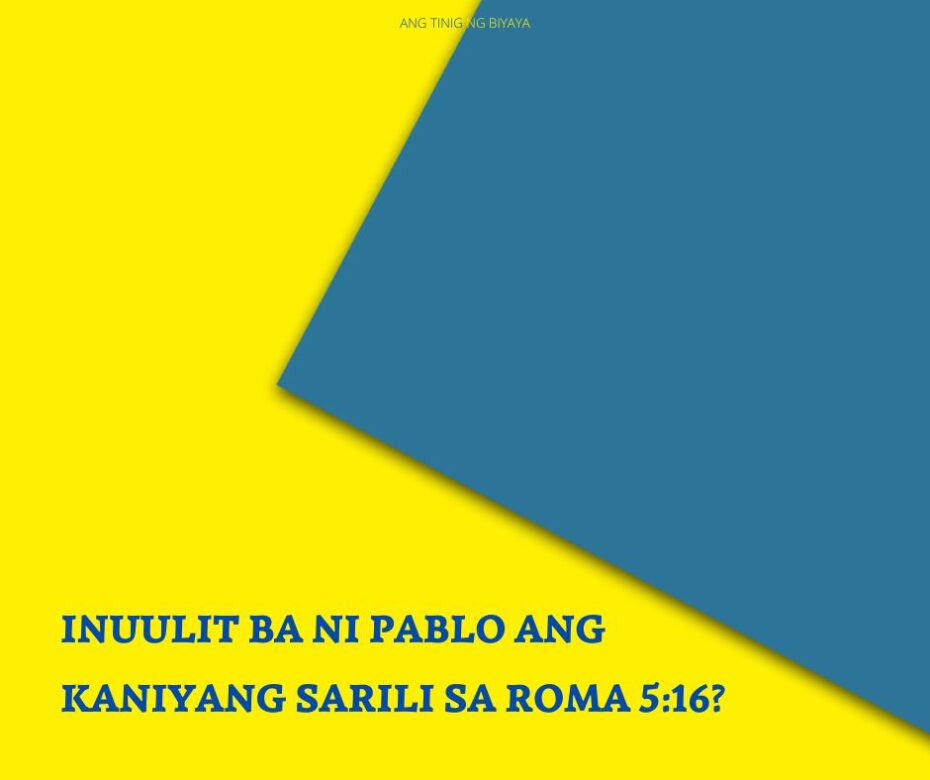 Ang Roma Ba Ay Sinulat Bilang Isang