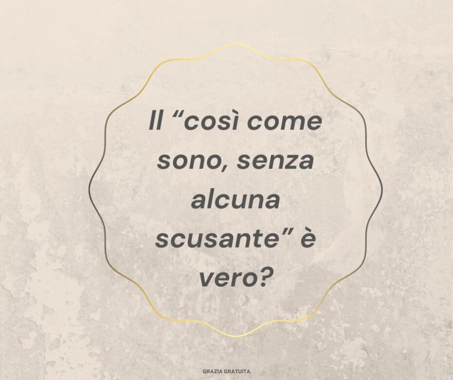 Bisogna allontanarsi dai propri peccati