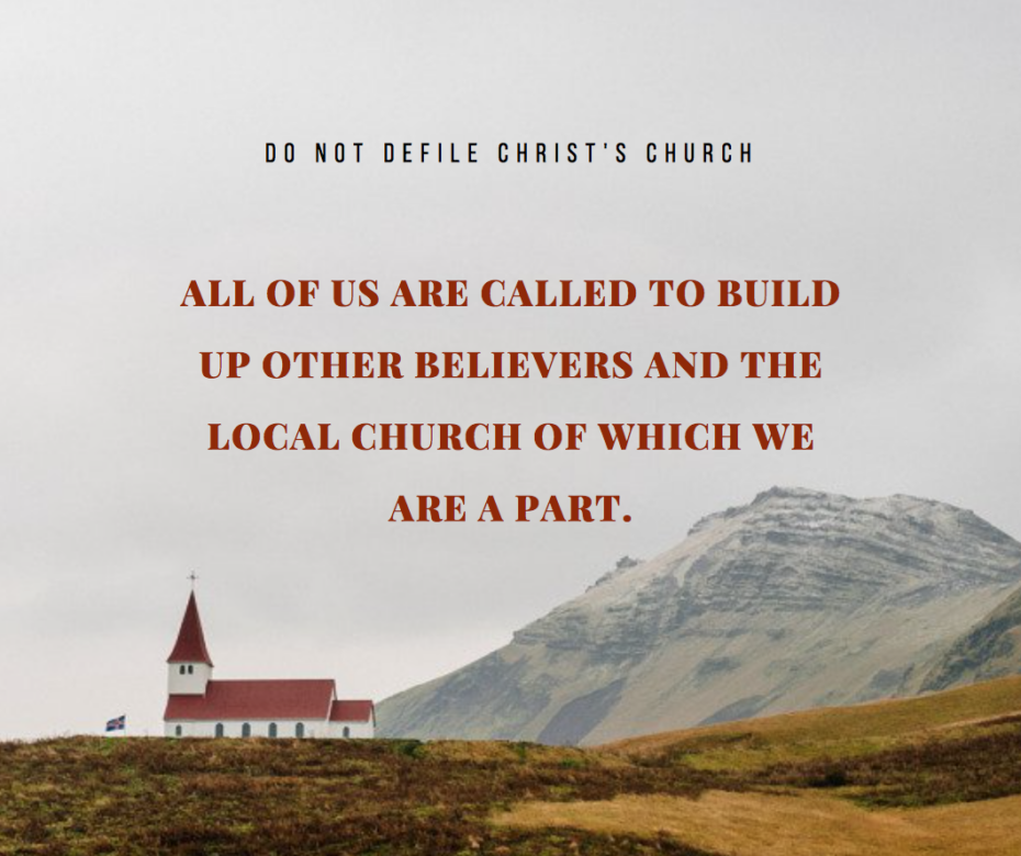 Build up the church