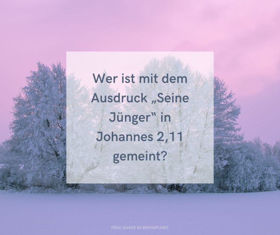 Der Moment, in dem die Jünger Jesu zum ersten Mal an Ihn glaubten