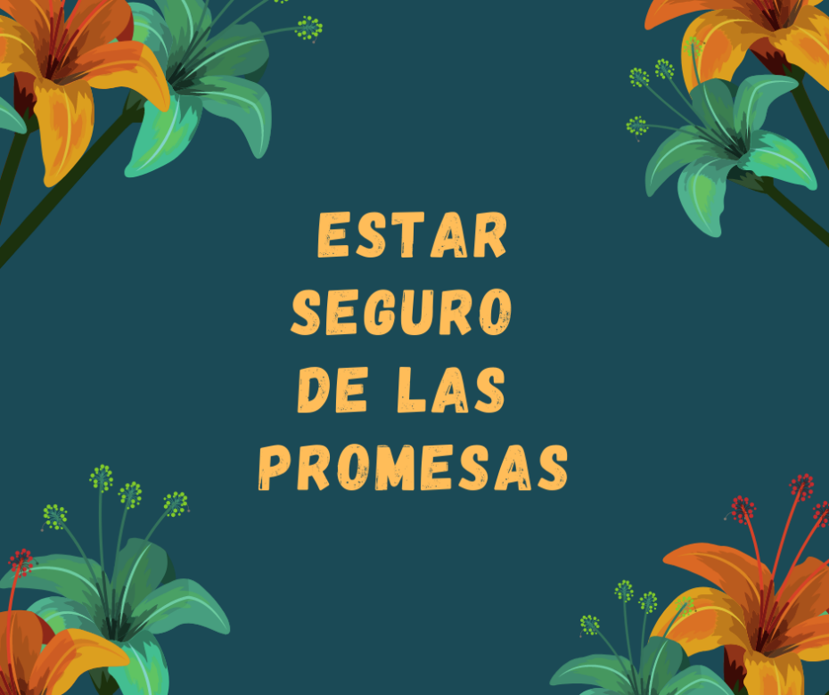 ESTAR SEGURO DE LAS PROMESAS