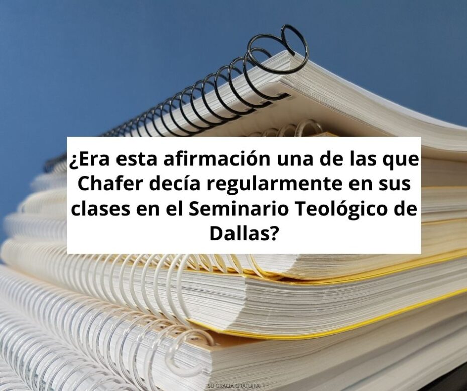 Era esta afirmación