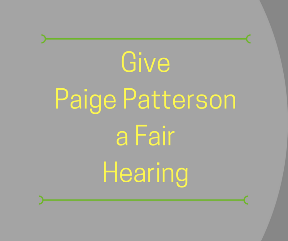 Give Paige Patterson a Fair Hearing