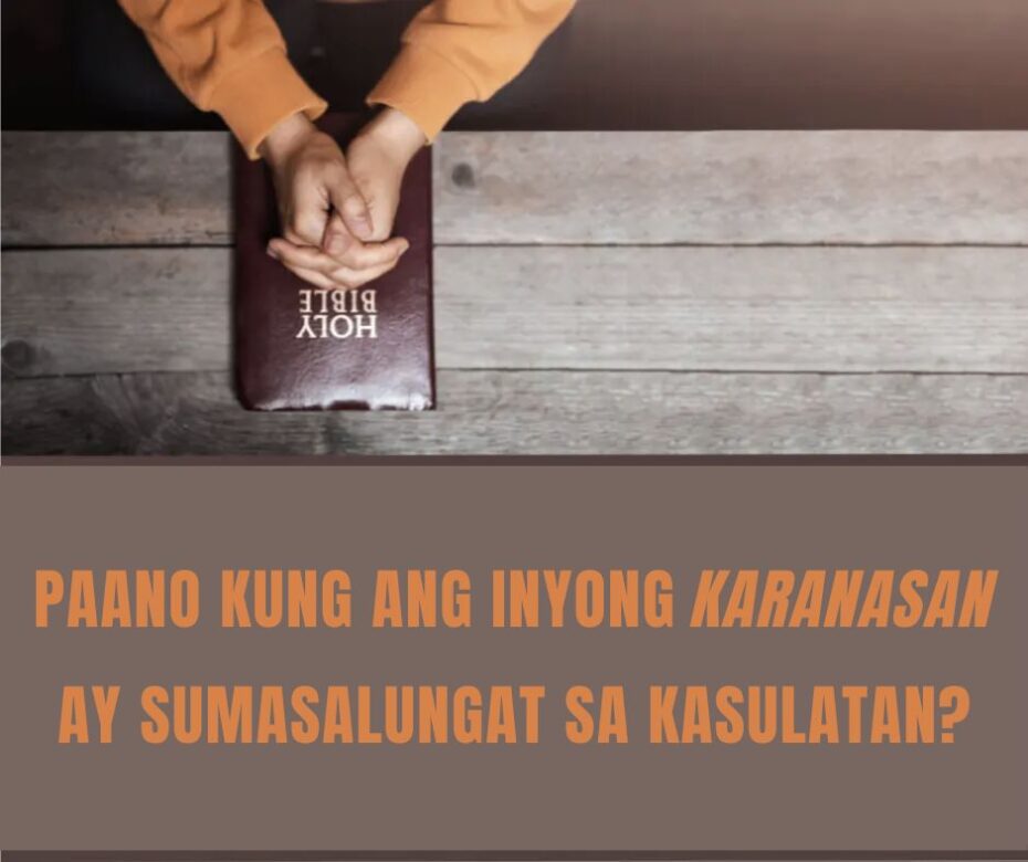 HUWAG NINYONG HAYAANG MAY IBA PA MALIBAN SA KASULATAN NA GUMABAY SA INYONG MGA PANINIWALA AT GAWI