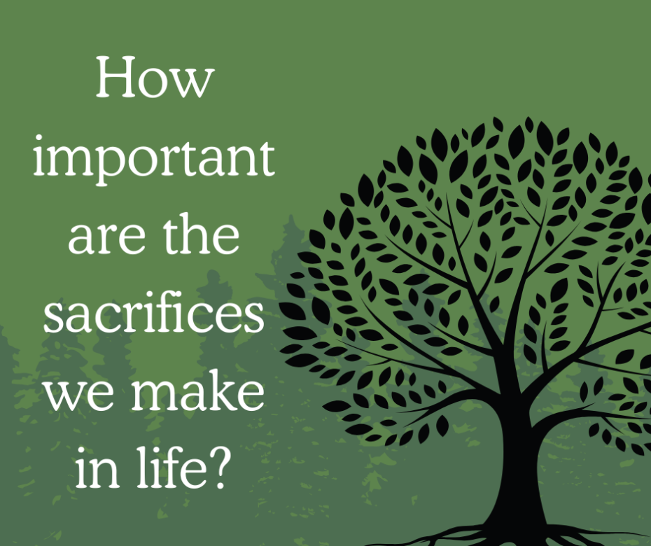 How important are the sacrifices we make in life (1)