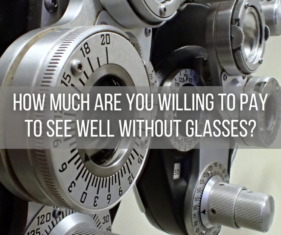 How much are you willing to pay to see well without glasses