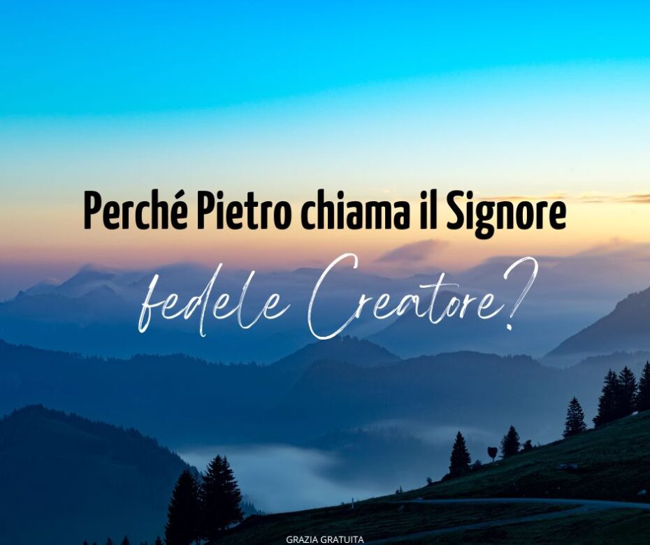 Il fedele Creatore dei sofferenti