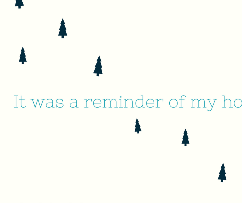 It was a reminder of my home