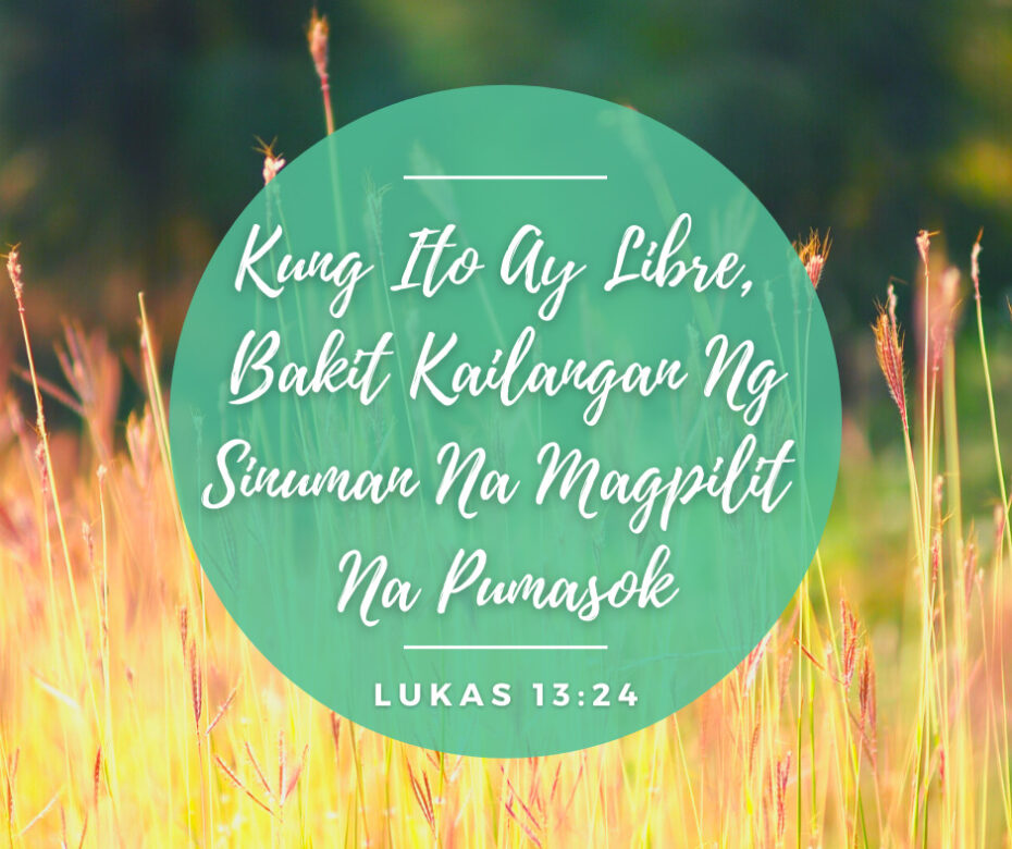 Kung Ito Ay Libre, Bakit Kailangan Ng Sinuman Na Magpilit Na Pumasok