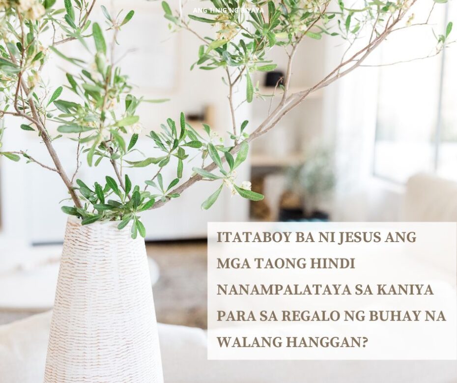 NANANAMPALATAYA KAY JESUS PARA SA ISANG HINDI SIGURADONG KALIGTASAN?