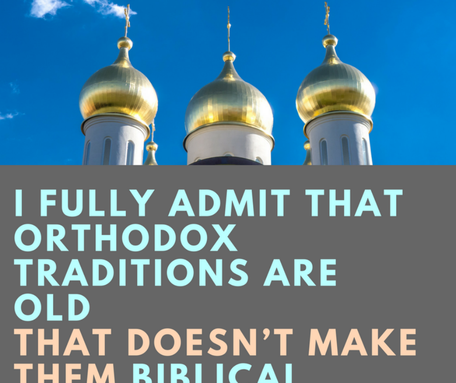 Old doesn't equal Biblical