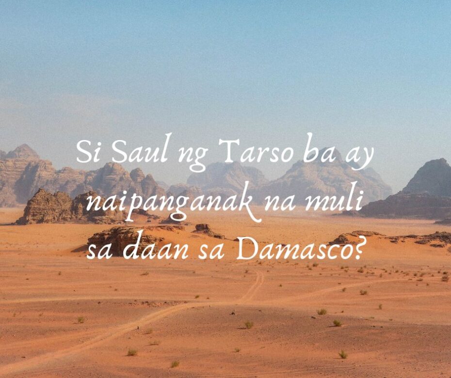 PAANO BA ANG ISANG TAO NALIGTAS NANG HINDI NAPATAWAD?