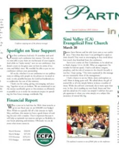 Partners in Grace Cover - April 2005