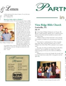 Partners in Grace Cover - August 2005