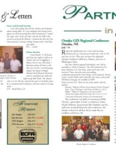 Partners in Grace Cover - August 2006