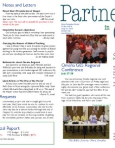 Partners in Grace Cover - August 2007