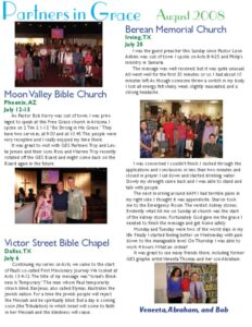 Partners in Grace Cover - August 2008