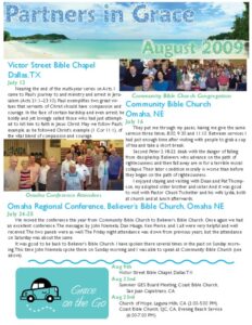 Partners in Grace Cover - August 2009