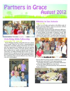Partners in Grace Cover - August 2012