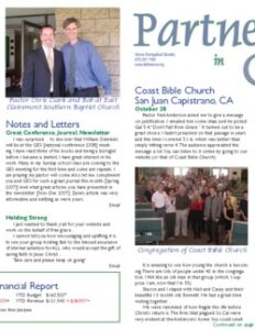 Partners in Grace Cover - December 2007