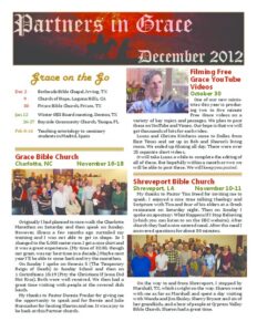 Partners in Grace Cover - December 2012