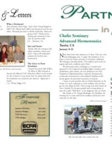 Partners in Grace Cover - February 2005