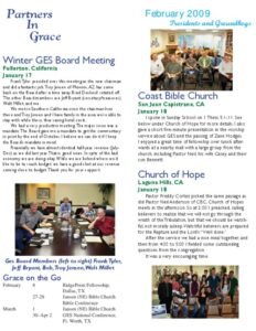 Partners in Grace Cover - February 2009