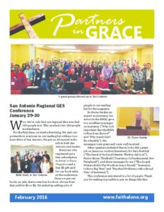 Partners in Grace Cover - February 2016