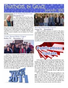 Partners in Grace Cover - January 2011