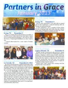 Partners in Grace Cover - January 2013