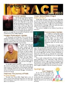 Partners in Grace Cover - June 2010