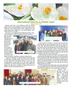 Partners in Grace Cover - March 2013