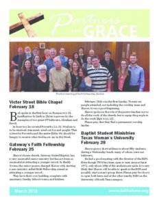 Partners in Grace Cover - March 2018