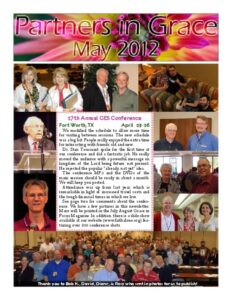 Partners in Grace Cover - May 2012