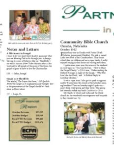 Partners in Grace Cover - November 2003