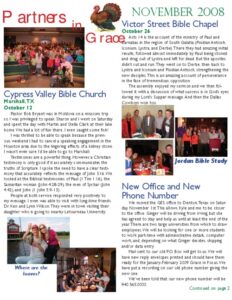 Partners in Grace Cover - November 2008