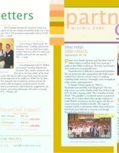 Partners in Grace Cover - October 2006