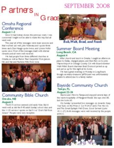 Partners in Grace Cover - September 2008