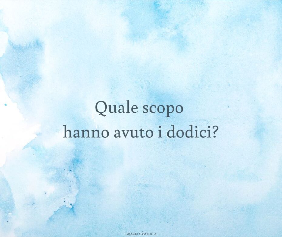 Quale scopo hanno avuto i dodici?
