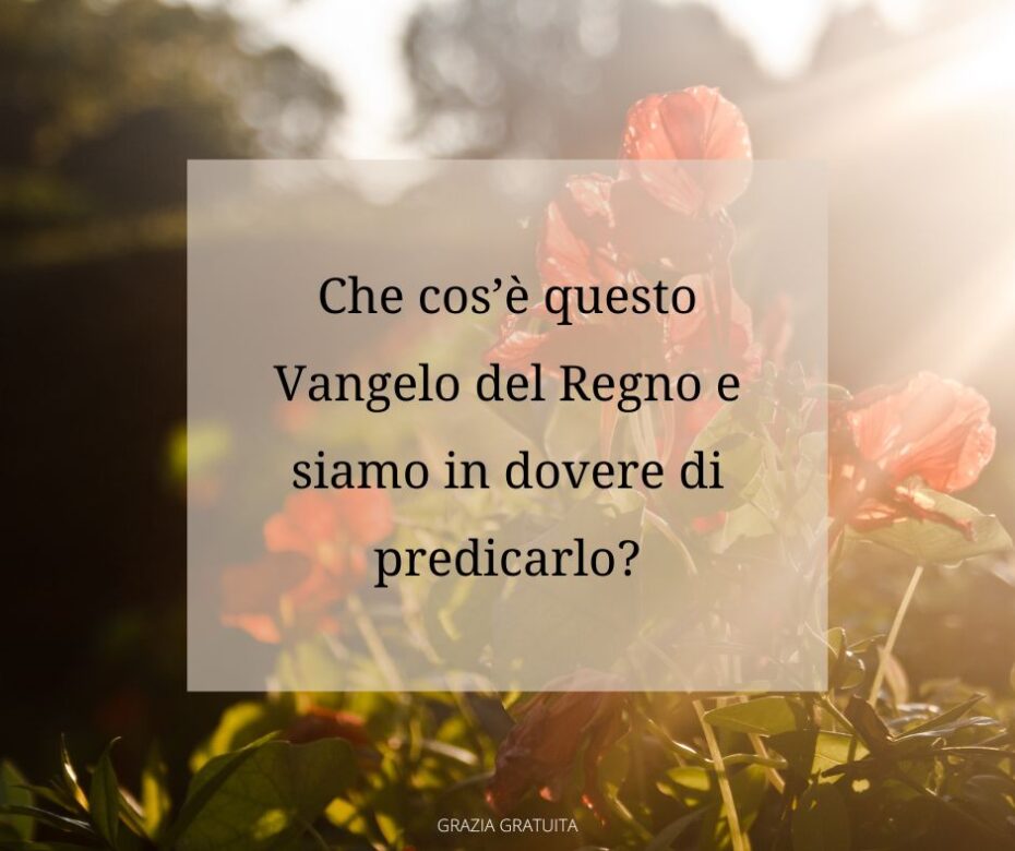 Questo Vangelo verrà predicato in tutto il mondo