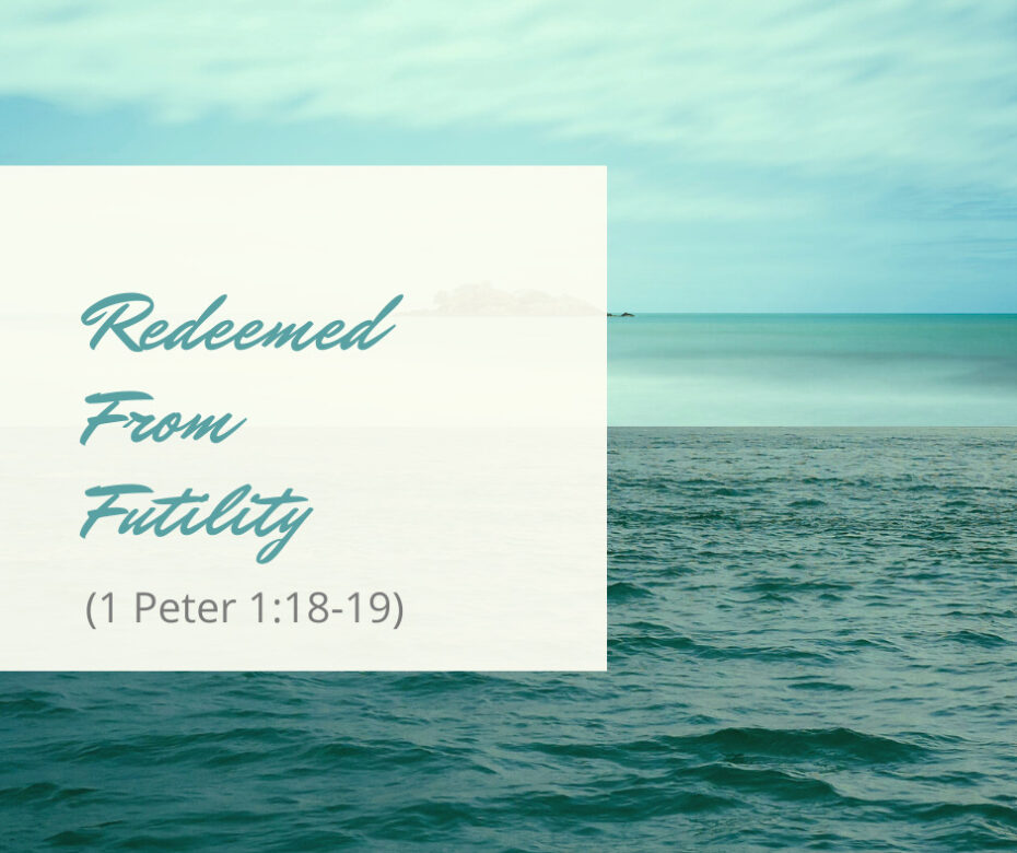 Redeemed From Futility