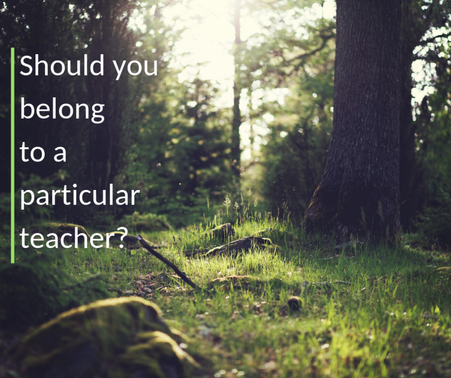 Should you belong to a particular teacher_