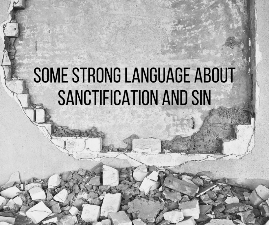 Some Strong Language About Sanctification and Sin