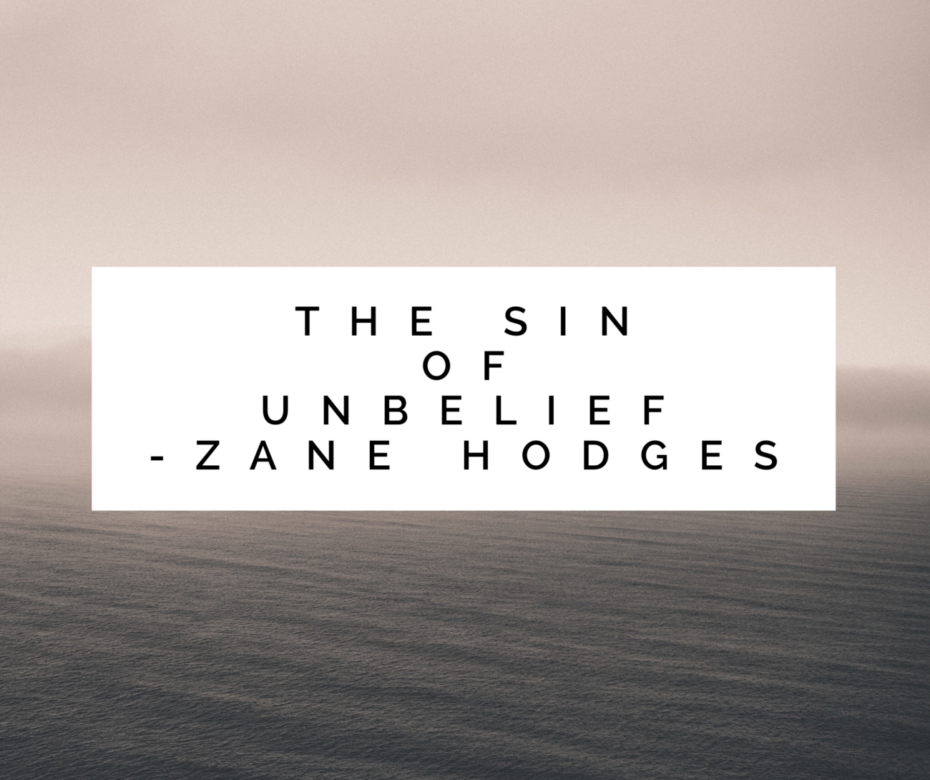 The Sin of Unbelief