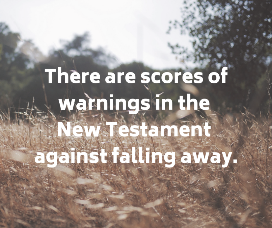 There are scores of warnings in the New Testament against falling away