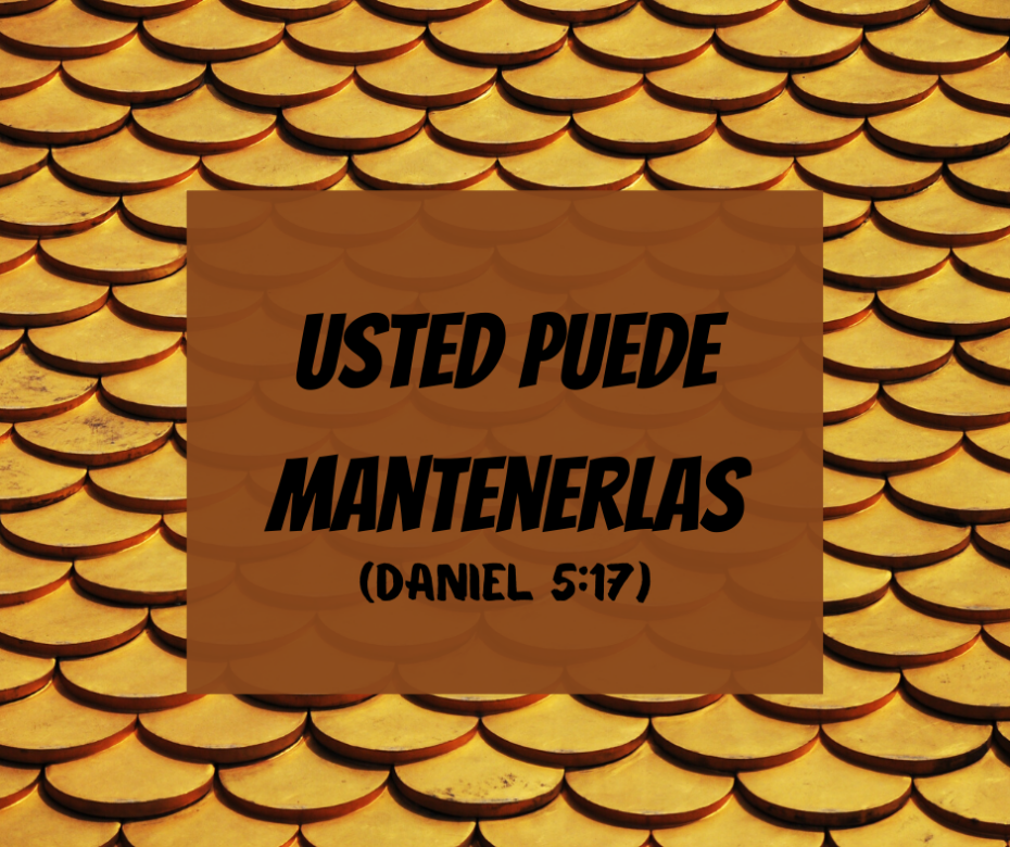 Usted puede mantenerlas