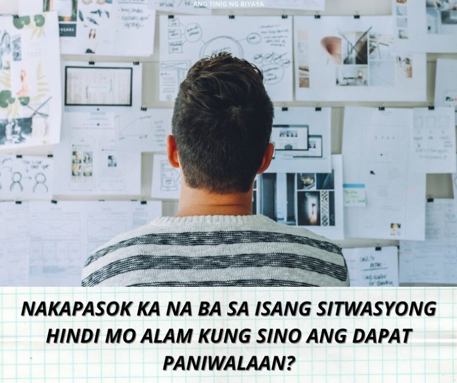 WALANG KATIYAKAN SA BUHAY NGUNIT MAY KATIYAKAN SA BUHAY NA WALANG HANGGAN