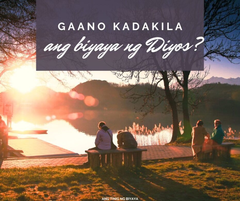 WALANG TAONG KAYANG MAGKASALA NA HINDI MATATAPATAN NG BIYAYA NG DIYOS